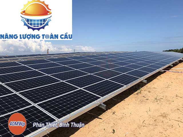 nhà máy điện mặt trời công suất 40MWp tại Bình Thuận
