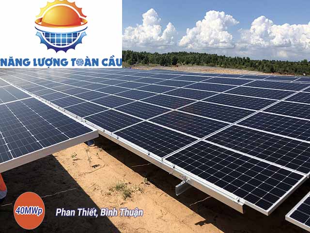 nhà máy điện mặt trời công suất 40MWp tại Bình Thuận