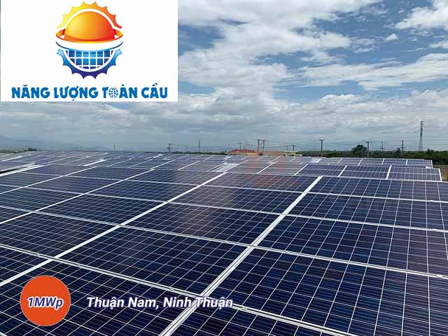 Thi công hệ thống điện mặt trời hòa lưới 1MWp Ninh Thuận